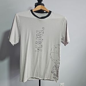Karl Lagerfeld Gray Graphic Men's Shirt